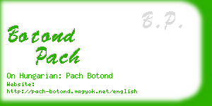 botond pach business card